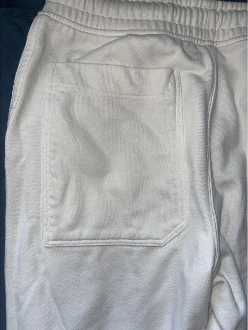 Adidas x Stella McCartney Sweatpants L White Drawstrings Logo Women Pockets FLAW - Picture 10 of 15